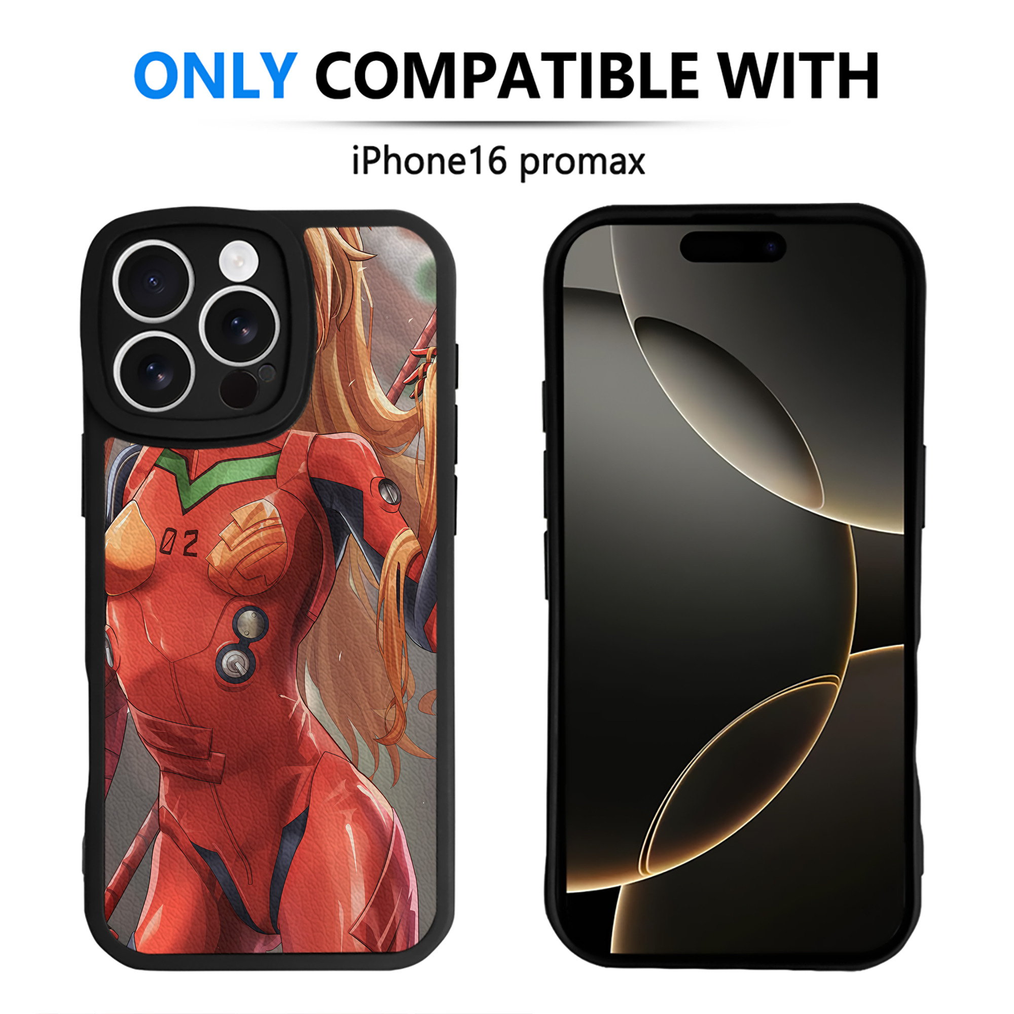 （画像用） EVA 新世紀エヴァンゲリオン 【iPhone 16シリーズ対応】シリコンスマホケース（レザー調） 材質：シリコン